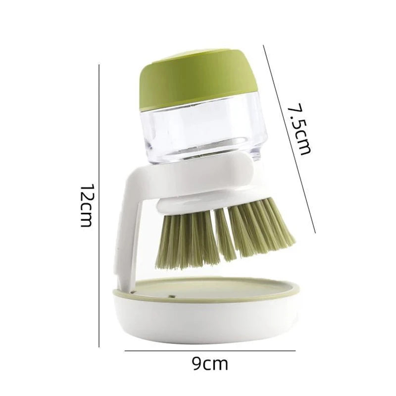 Soap Dispensing Dish Brush - All-in-One Kitchen Scrubber