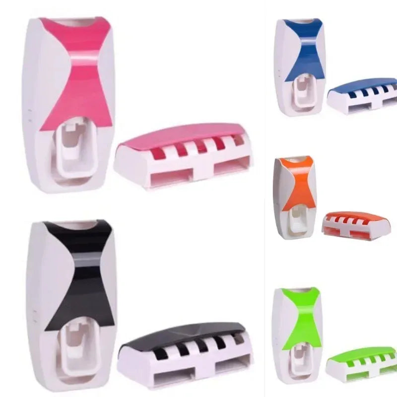 AutoDrip™ Automatic Toothpaste Dispenser & Toothbrush Organizer