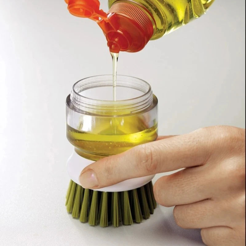Soap Dispensing Dish Brush - All-in-One Kitchen Scrubber